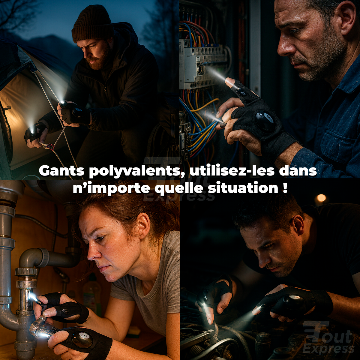 LumiGloves - Gants LED Mains Libres (50% OFF)