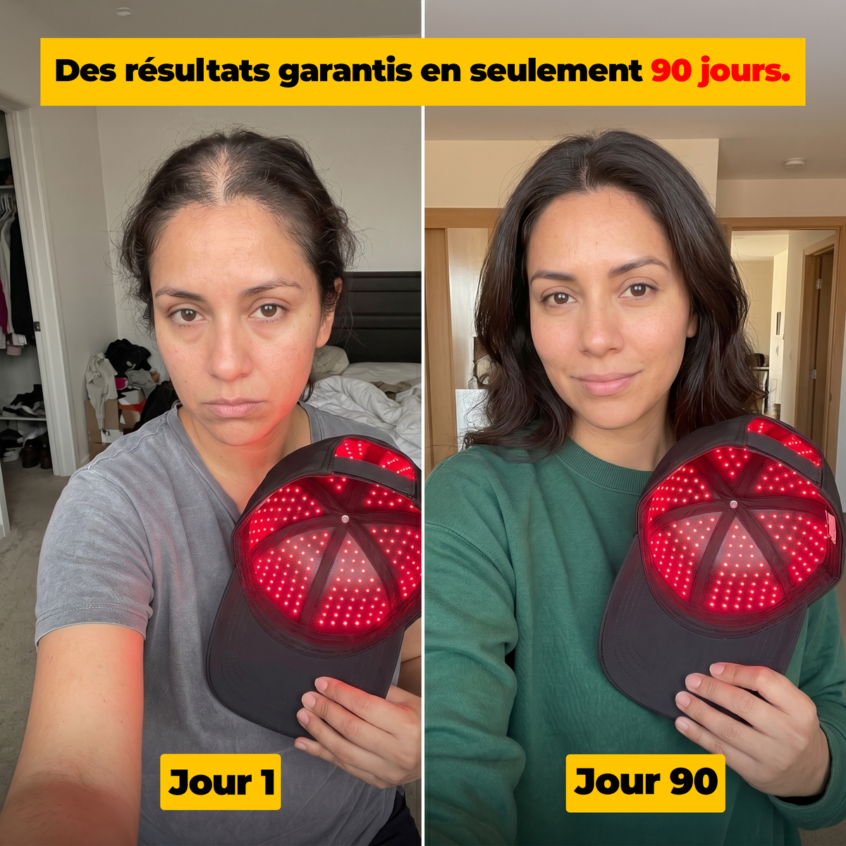 Antes y después HairLux