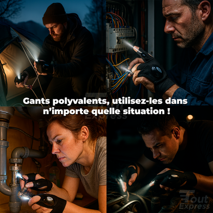 LumiGloves - Gants LED Mains Libres (50% OFF)