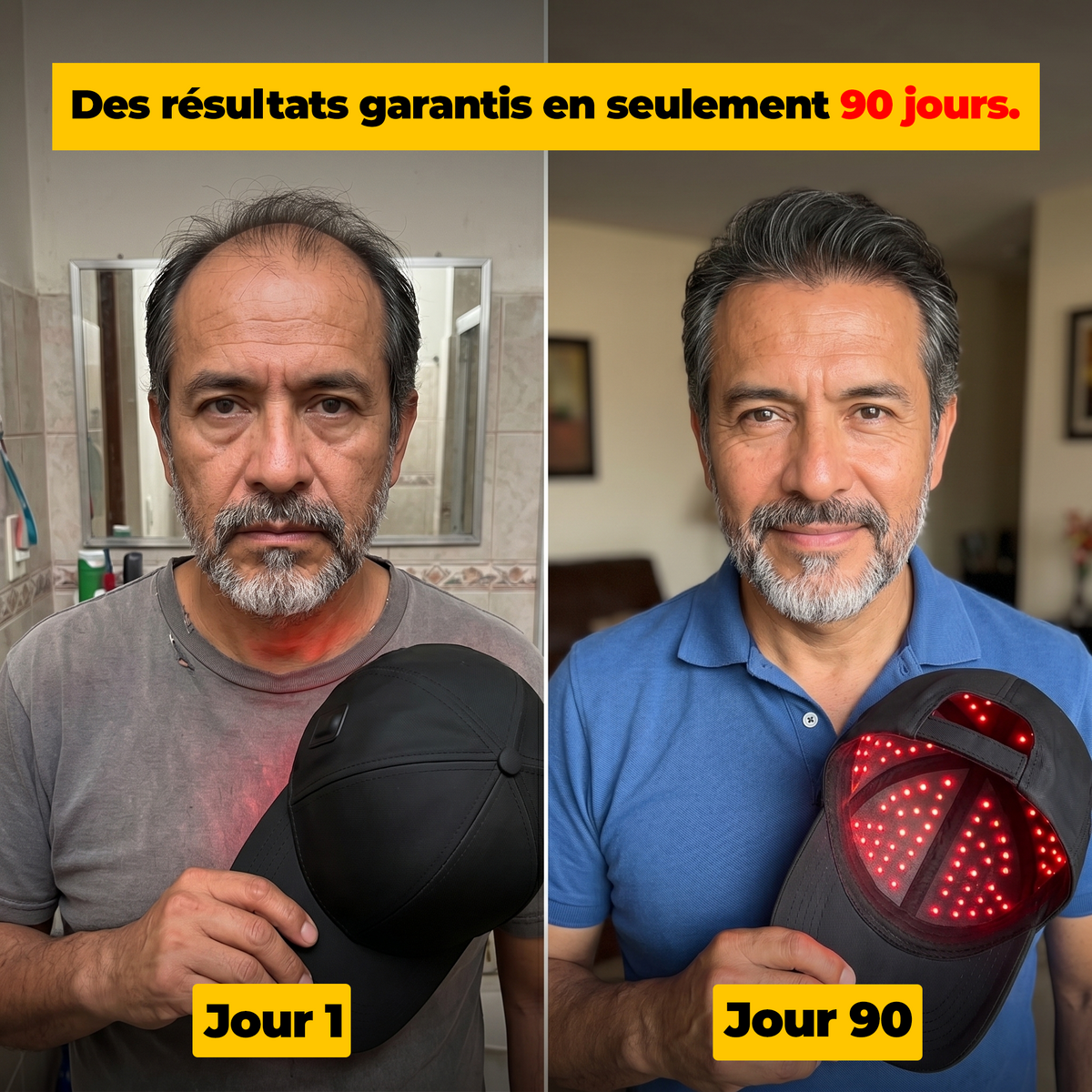 Antes y después HairLux